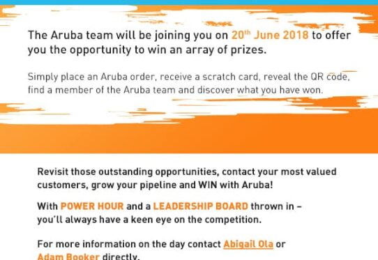 Aruba will be comimg to an office near you!