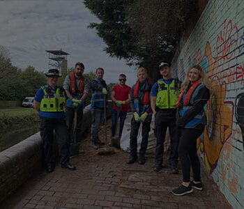 University of Nottingham joined SCC to volunteer for the Canal & River Trust
