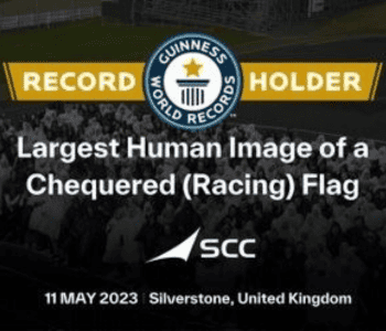 SCC breaks Guinness World Records™ title for the Largest Human Image of a Chequered Flag